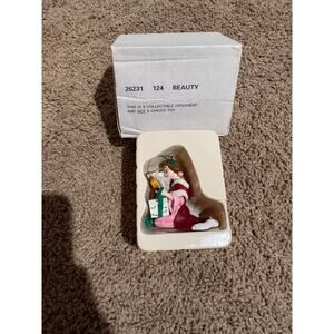 Vintage Disney Grolier Beauty Belle Cogsworth 26231 124 Ornament w/Box